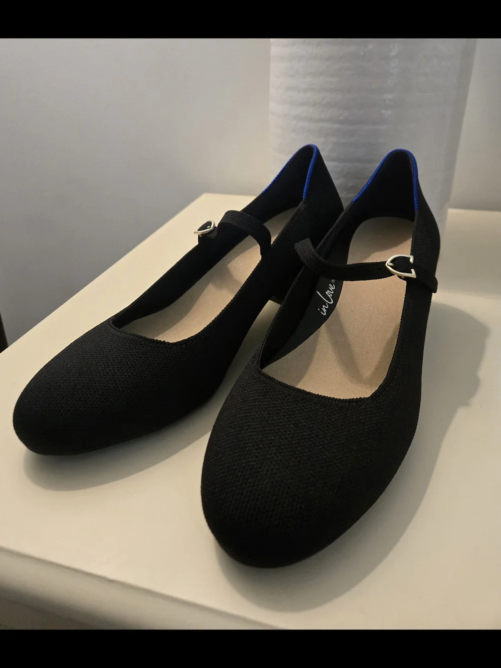 Rothy's Black The Mary Jane Heel with Strap